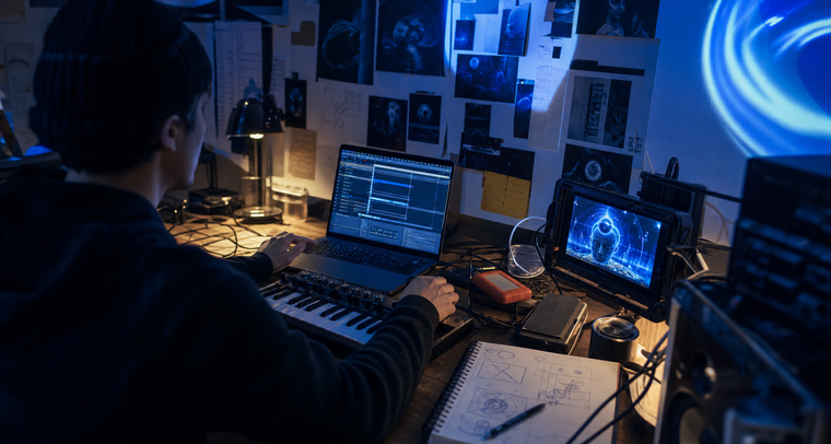 DSIV midnight interface archive visual for cue sheet planning