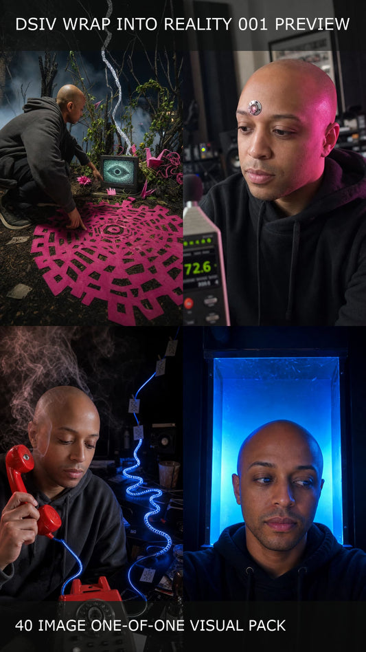 DSIV Wrap Into Reality Visual Pack 001 preview sheet for one-of-one visual drop